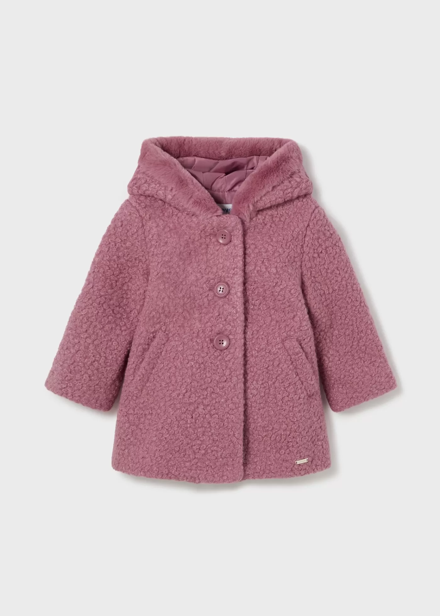 Mayoral Baby Teddy Coat Blush Store