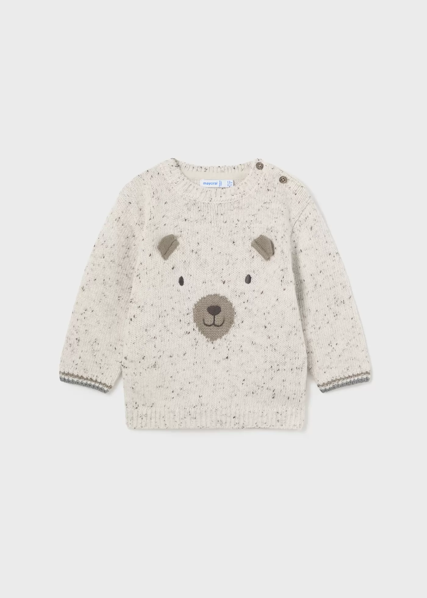 Mayoral Baby Teddy Sweater Cream Outlet