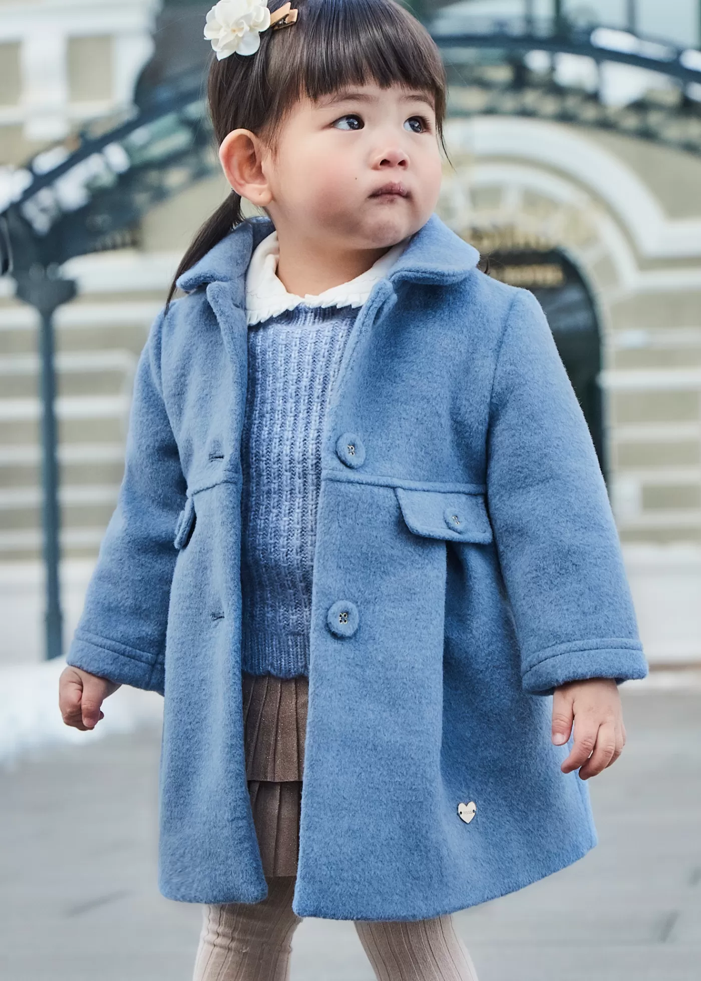 Mayoral Baby Wool Coat Ocean Online