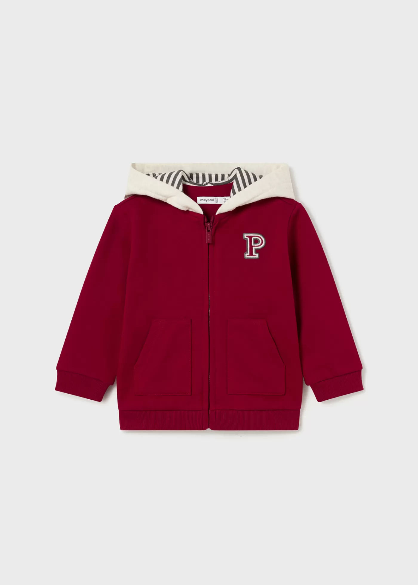 Mayoral Baby Zip Animal Hoodie Cherry Best Sale