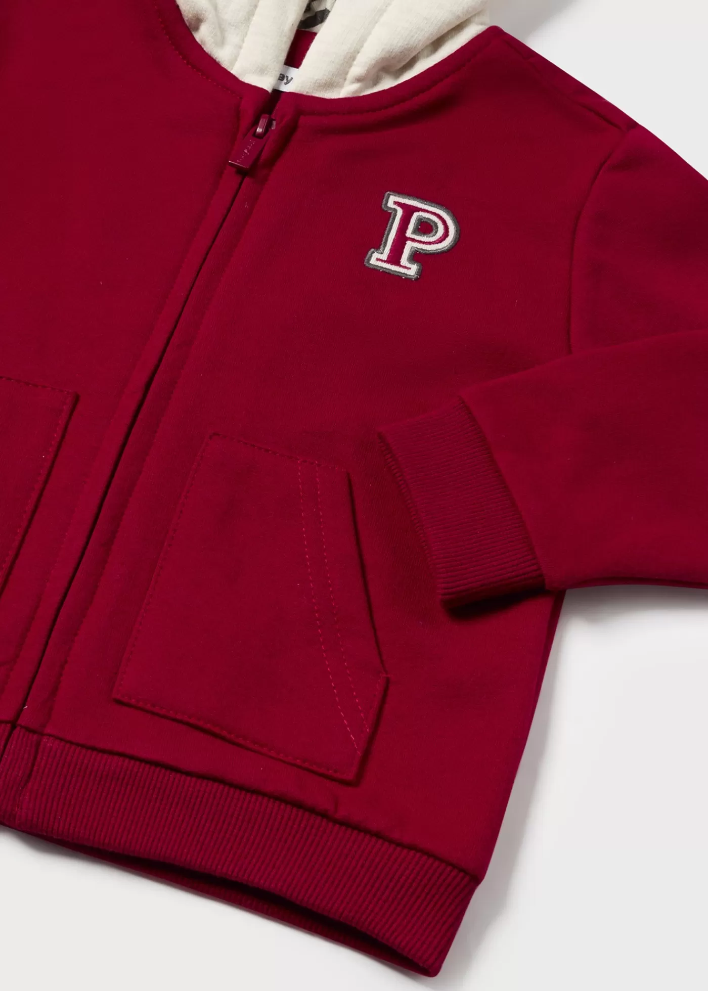 Mayoral Baby Zip Animal Hoodie Cherry Best Sale