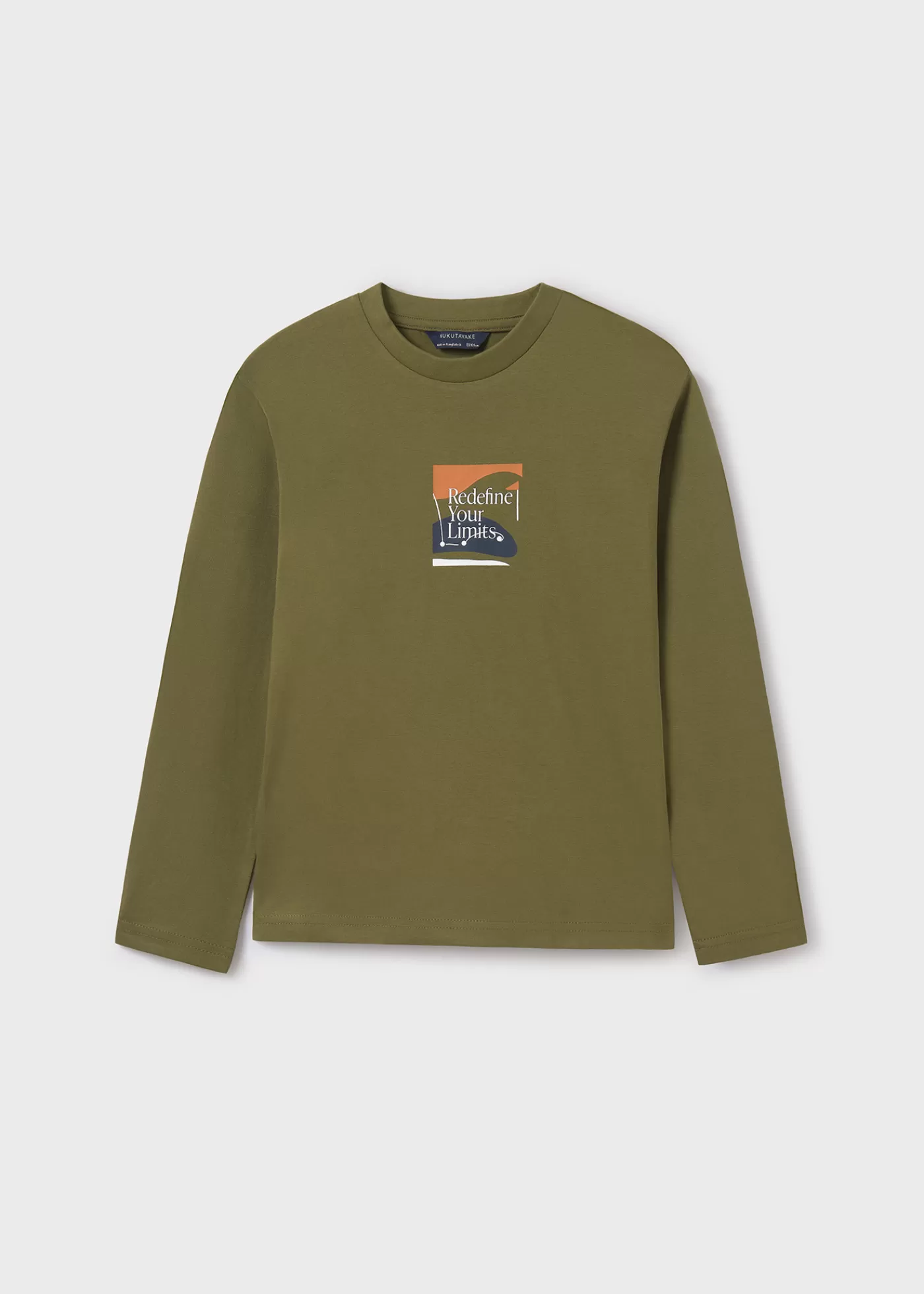 Mayoral Boy Back Graphic T-Shirt Khaki Fashion