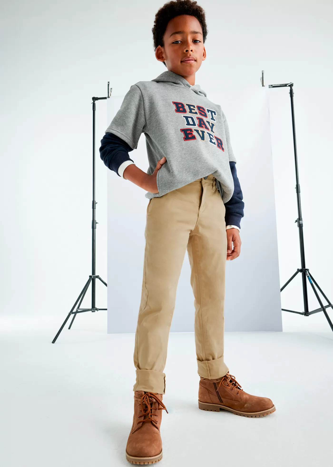 Mayoral Boy Basic Chinos Almond Cheap
