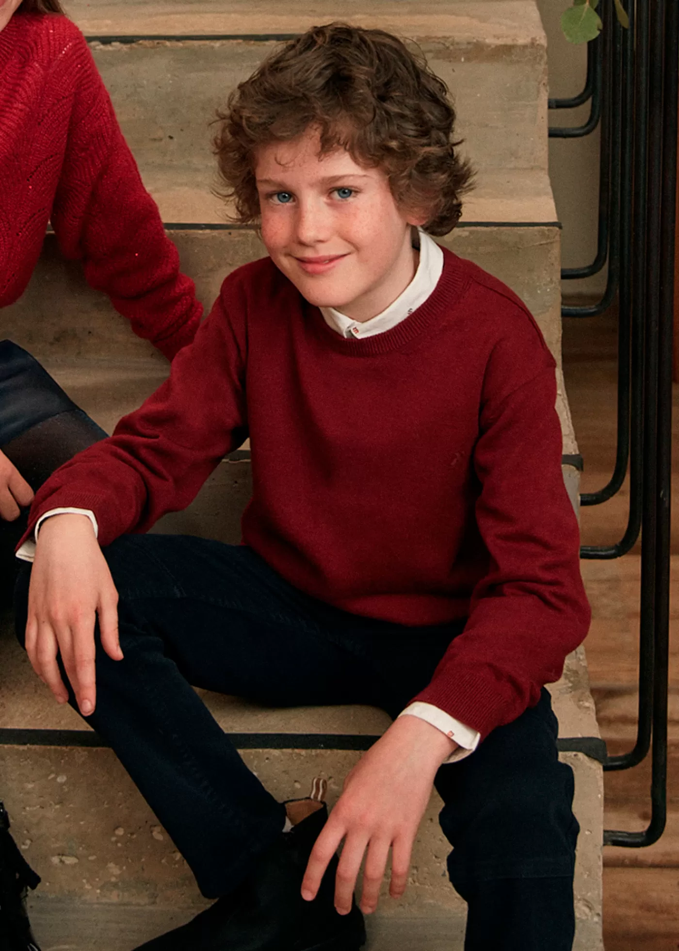 Mayoral Boy Basic Sweater Wine Clearance