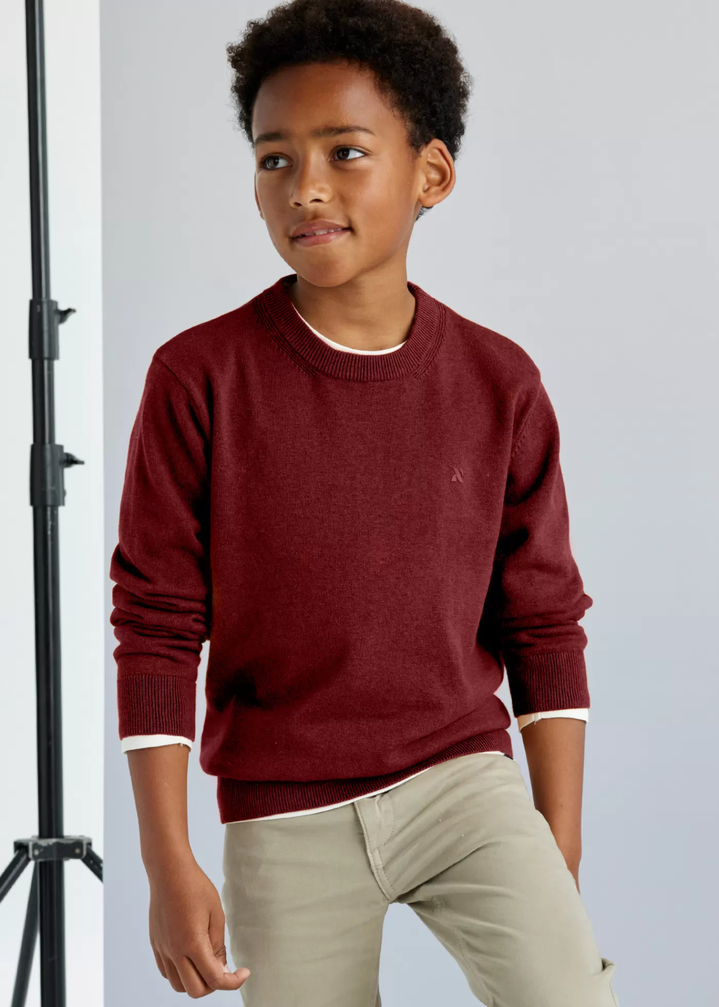 Mayoral Boy Basic Sweater Wine Clearance