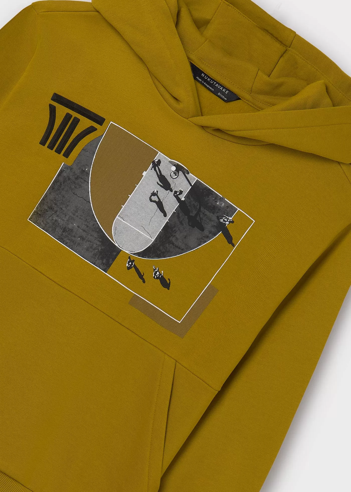 Mayoral Boy Black and White Print Hoodie Sulphur Discount