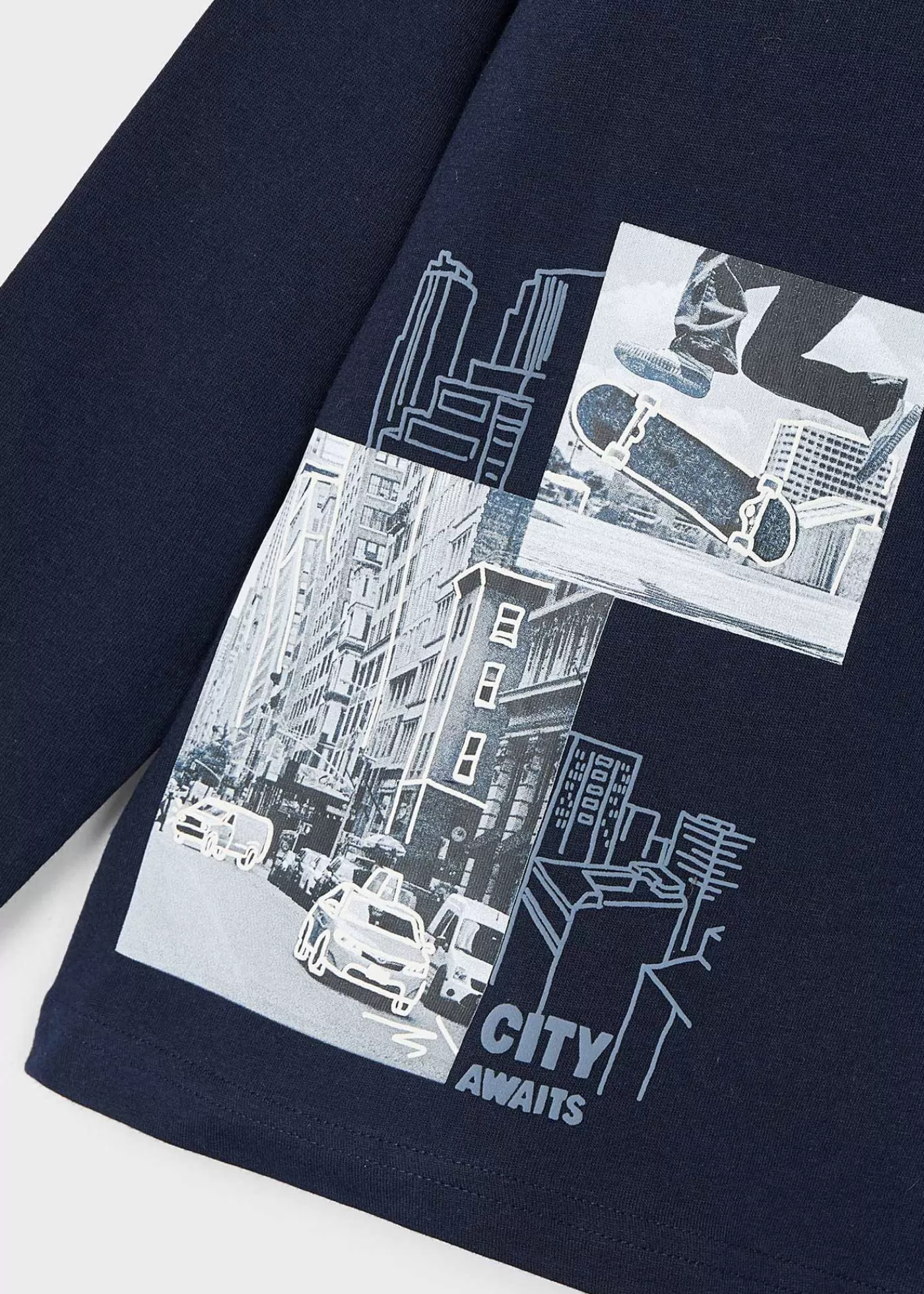 Mayoral Boy City Print T-Shirt Navyblue Store