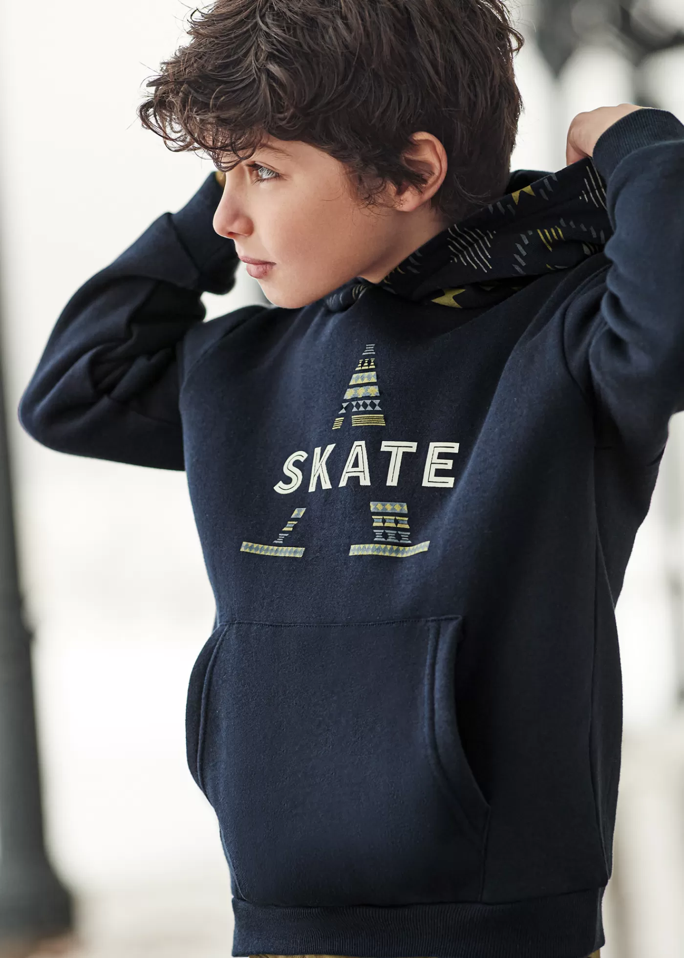 Mayoral Boy Combined Hoodie Navyblue Clearance