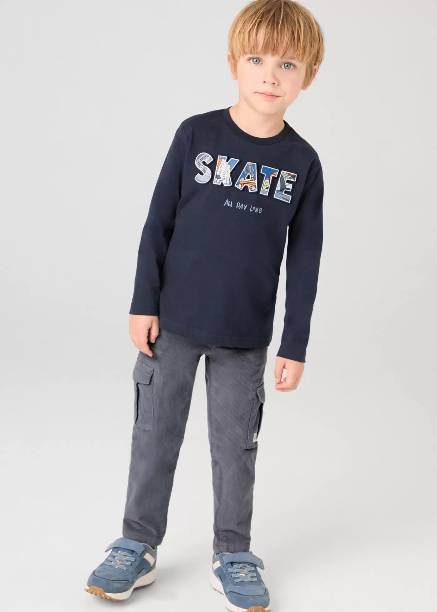 Mayoral Boy Corduroy Cargo Pants Cloudy Clearance
