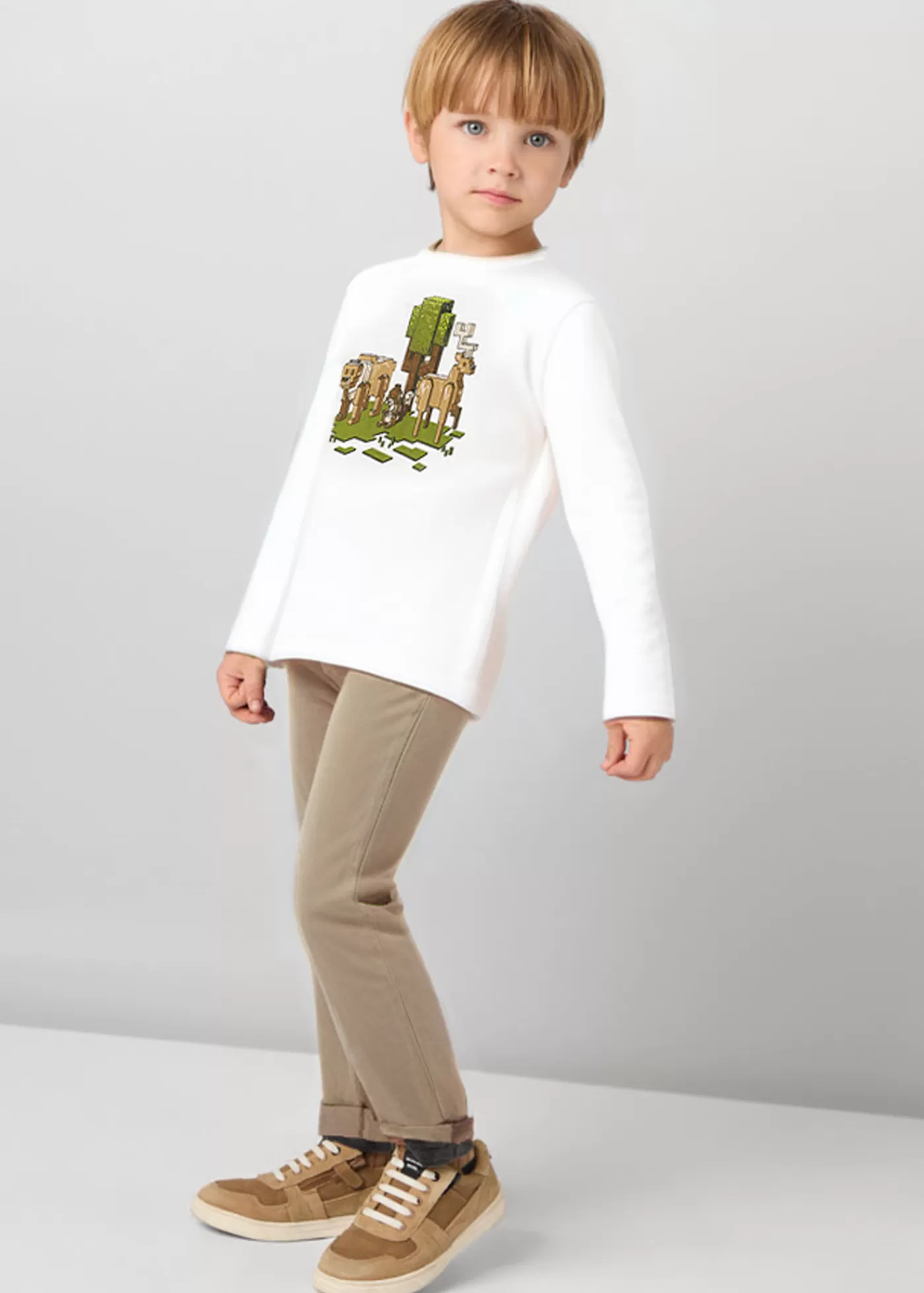 Mayoral Boy Corduroy Slim Fit Pants Nut Best