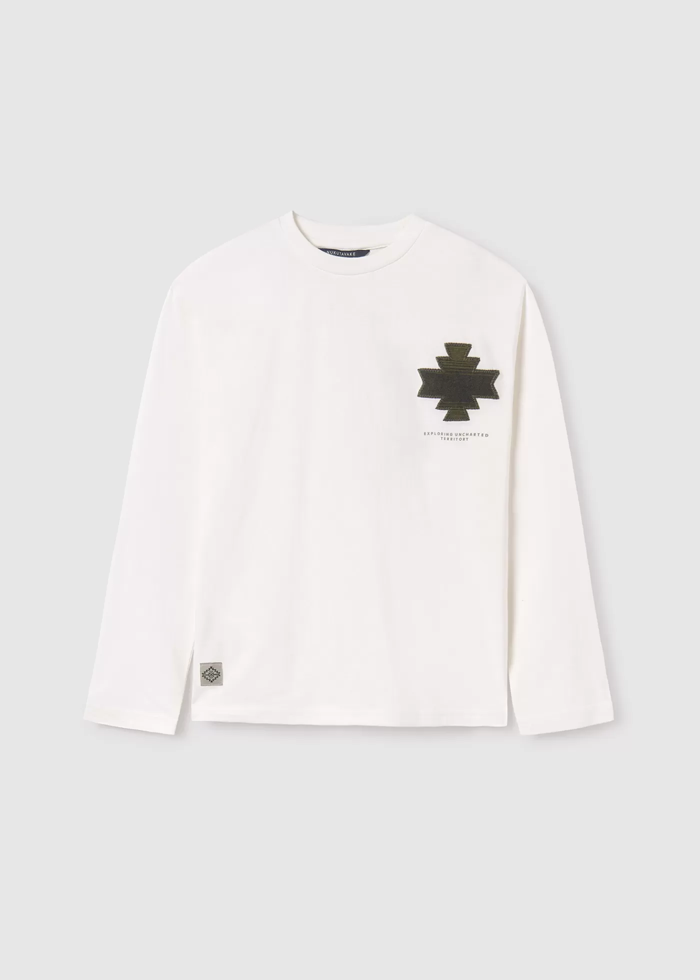 Mayoral Boy Embossed Back Print T-Shirt Cream Shop