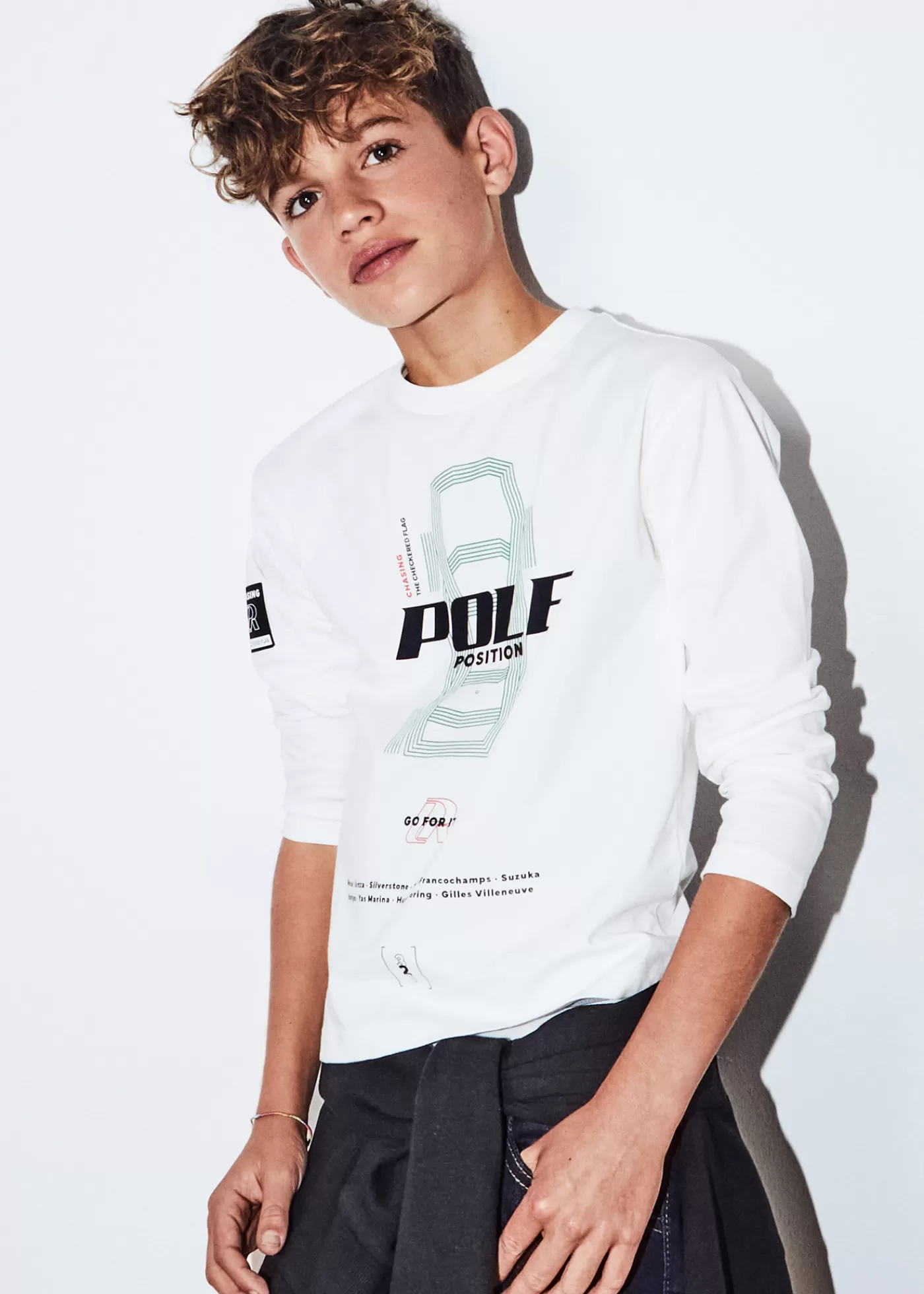 Mayoral Boy Embossed Car Print T-Shirt Cream-Evergreen Sale