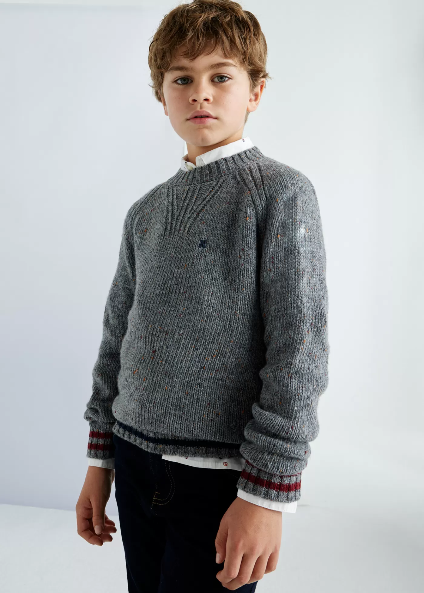 Mayoral Boy Heather Sweater Anchorheather Hot