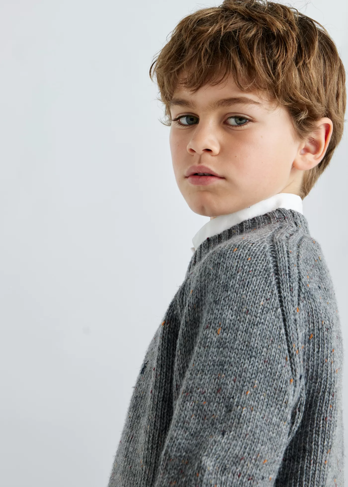 Mayoral Boy Heather Sweater Anchorheather Hot