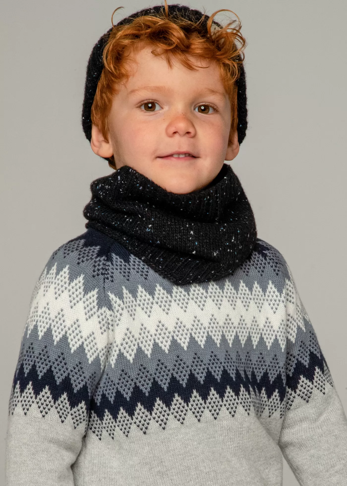 Mayoral Boy Jacquard Sweater Ashheather Fashion