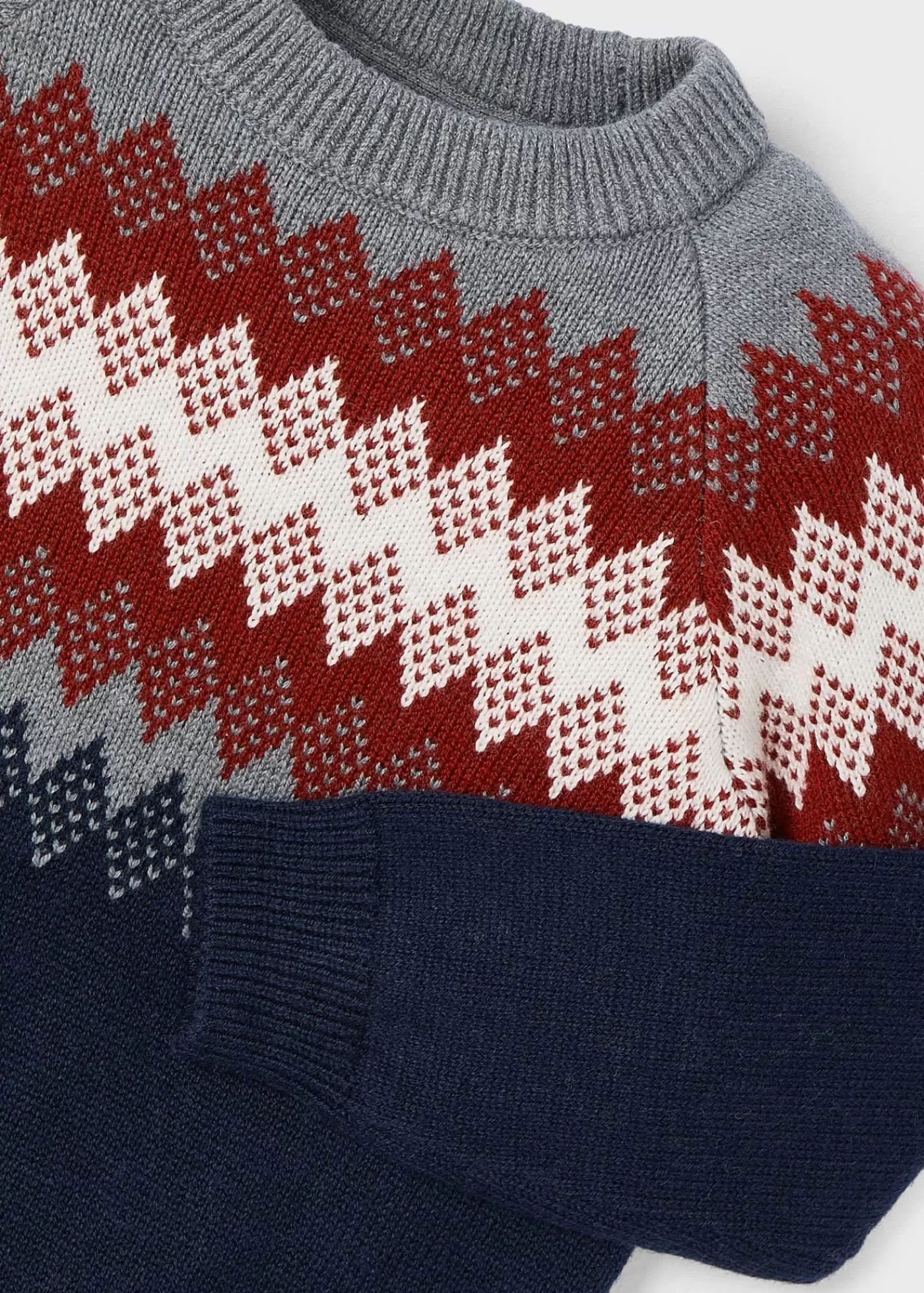 Mayoral Boy Jacquard Sweater Navyblue Shop