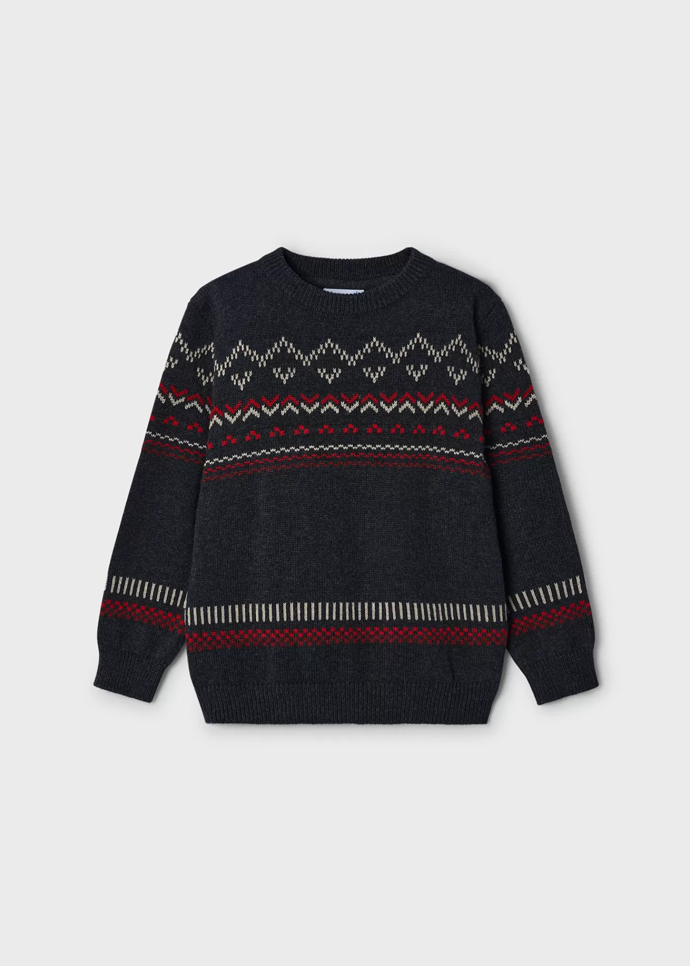 Mayoral Boy Jacquard Sweater Pencilgreyheather Sale