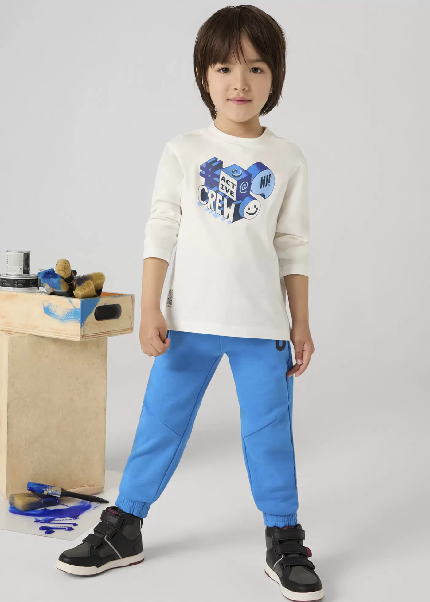 Mayoral Boy Joggers Cerulean Flash Sale