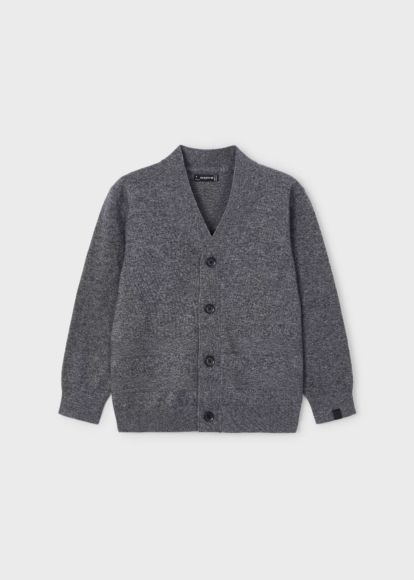 Mayoral Boy Knit Cardigan Pencilgreyheather Shop