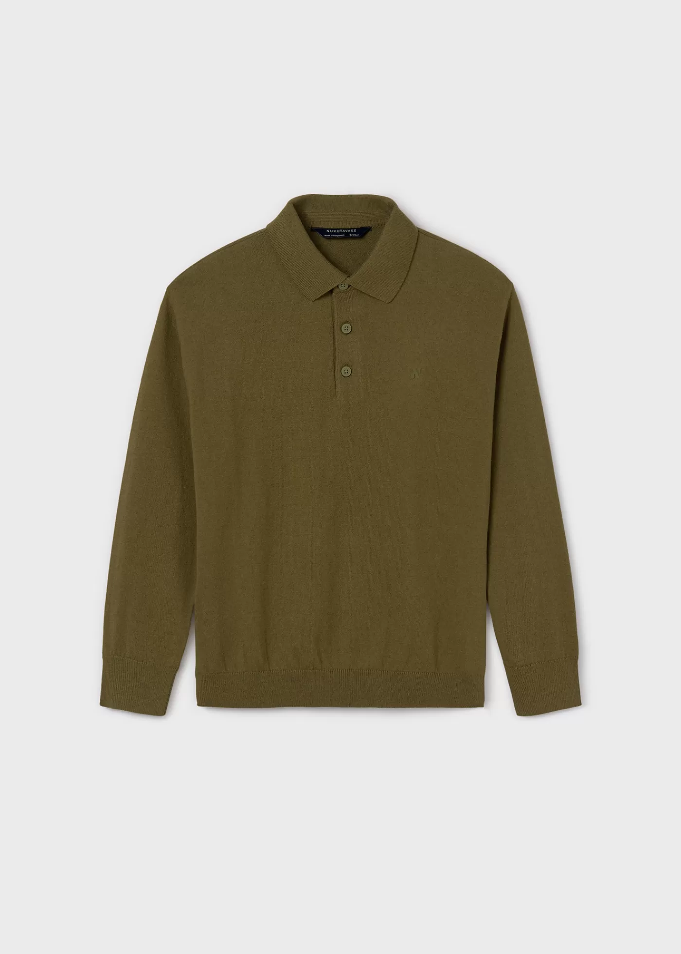 Mayoral Boy Knit Polo Shirt Khaki Best