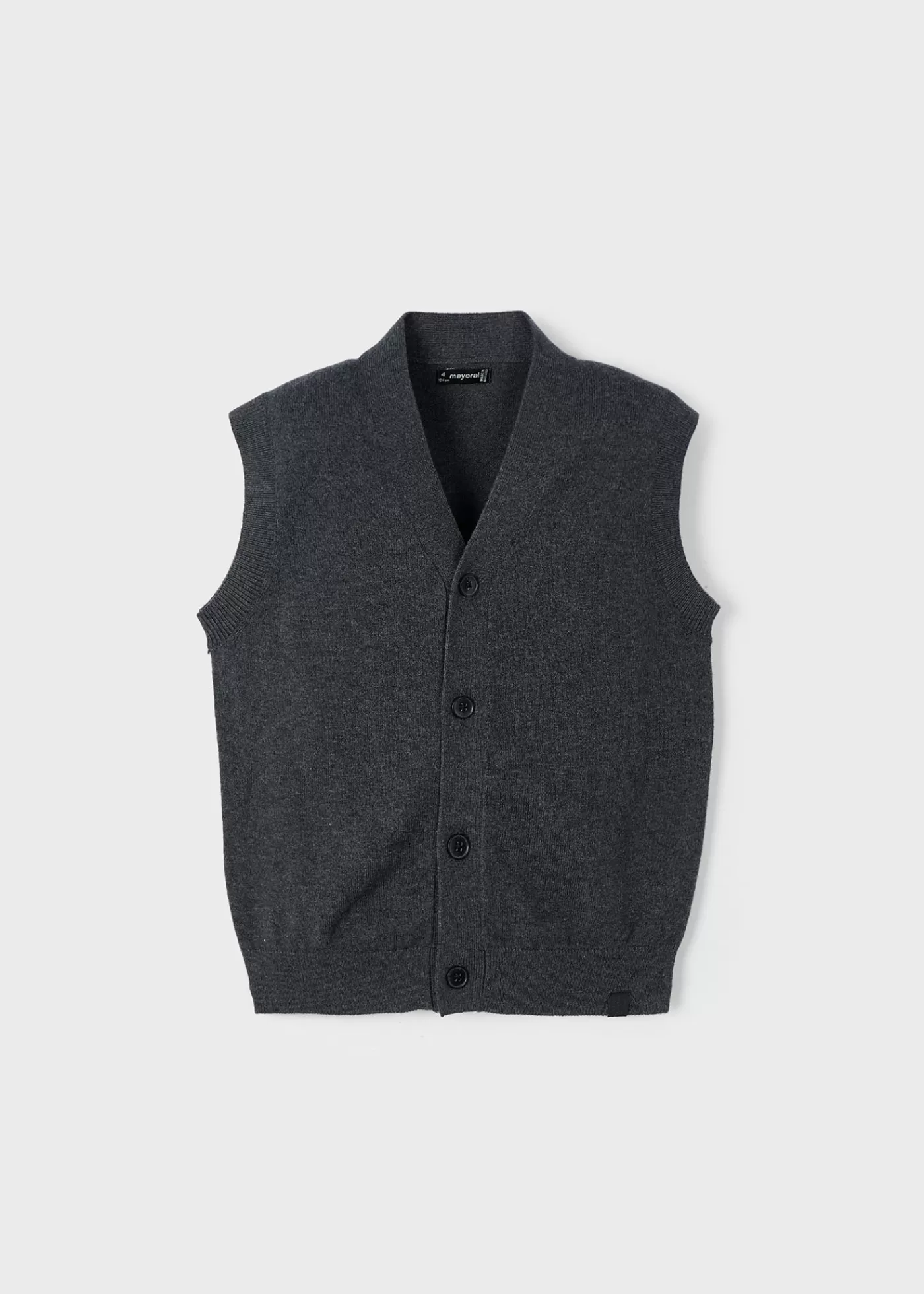 Mayoral Boy Knit Vest Pencilgreyheather Outlet