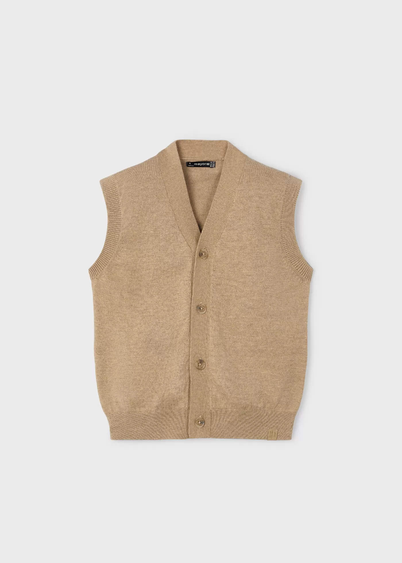 Mayoral Boy Knit Vest Toffeeheather Fashion
