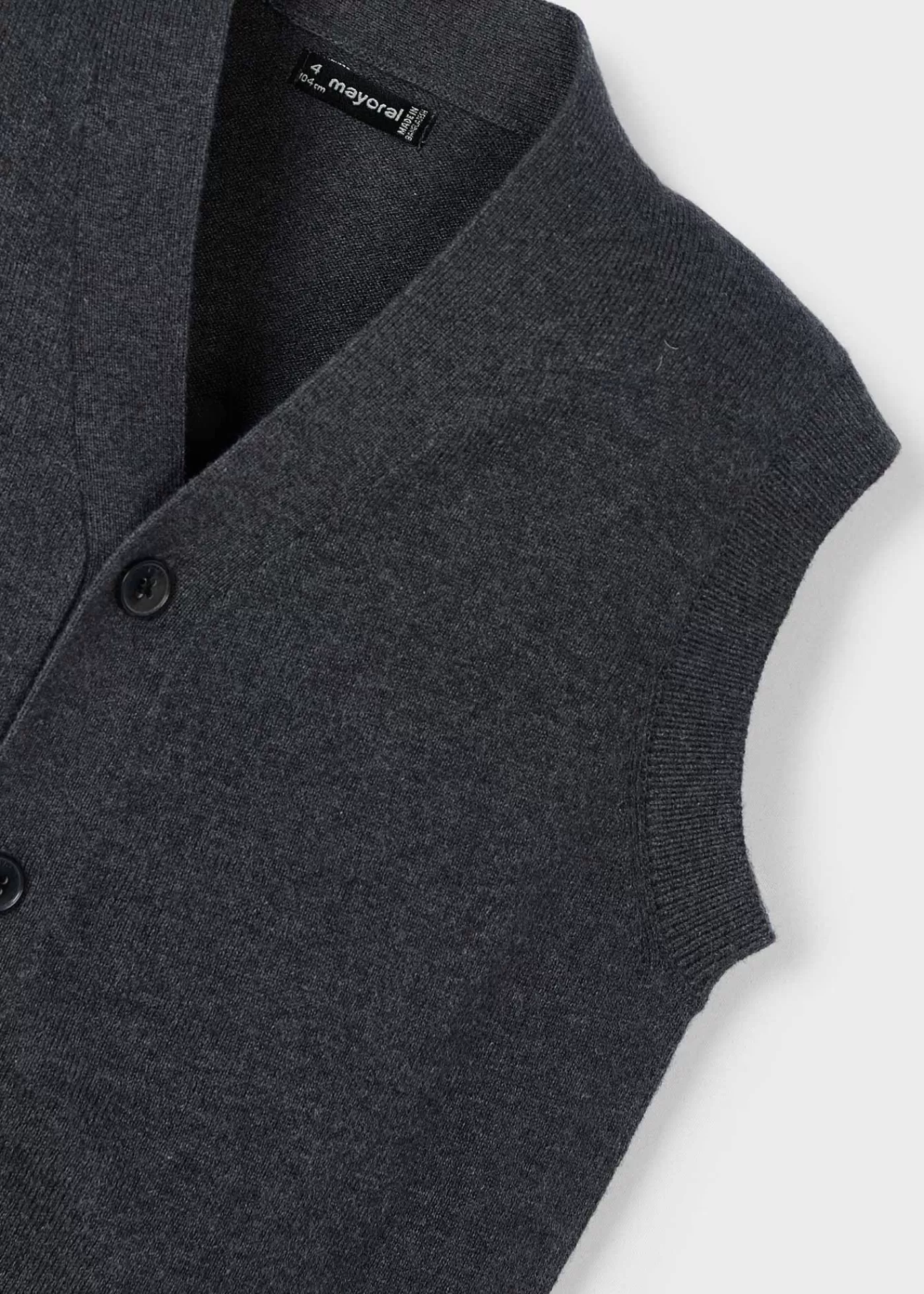 Mayoral Boy Knit Vest Pencilgreyheather Outlet