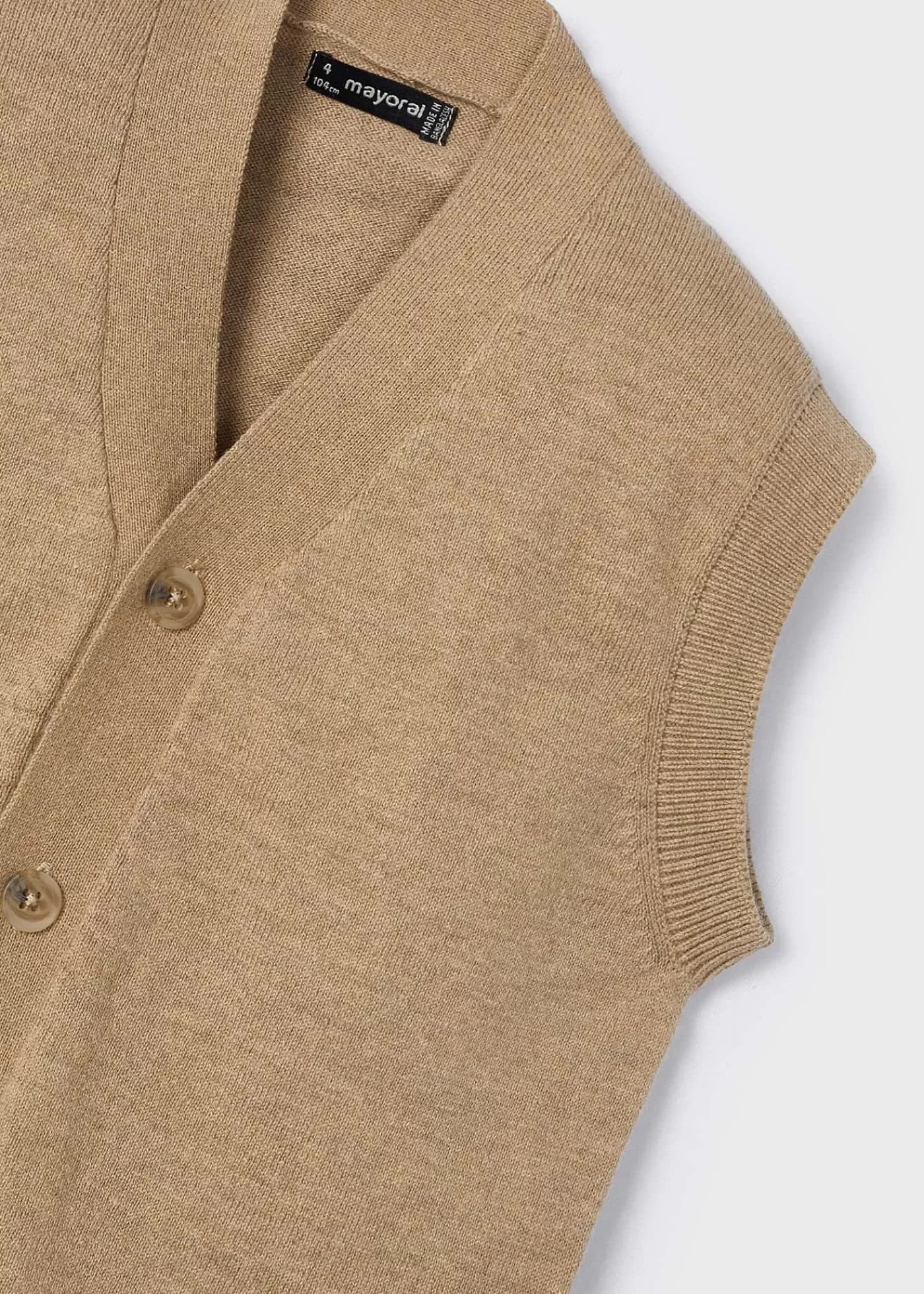 Mayoral Boy Knit Vest Toffeeheather Fashion