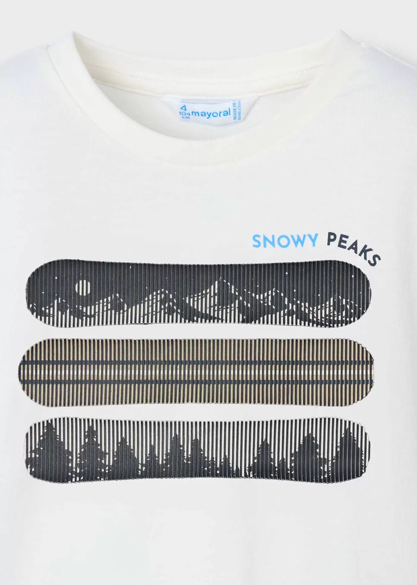 Mayoral Boy Lenticular Print T-Shirt Cream Shop