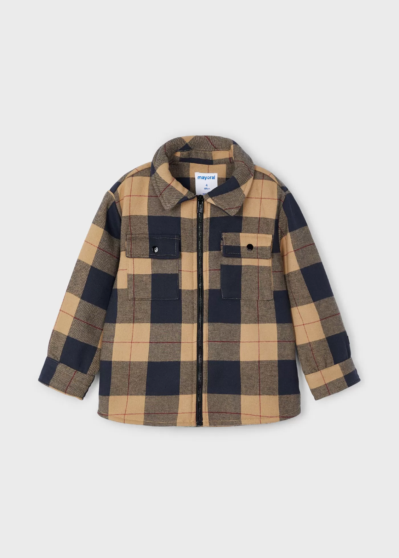 Mayoral Boy Plaid Jacket Toffee Shop