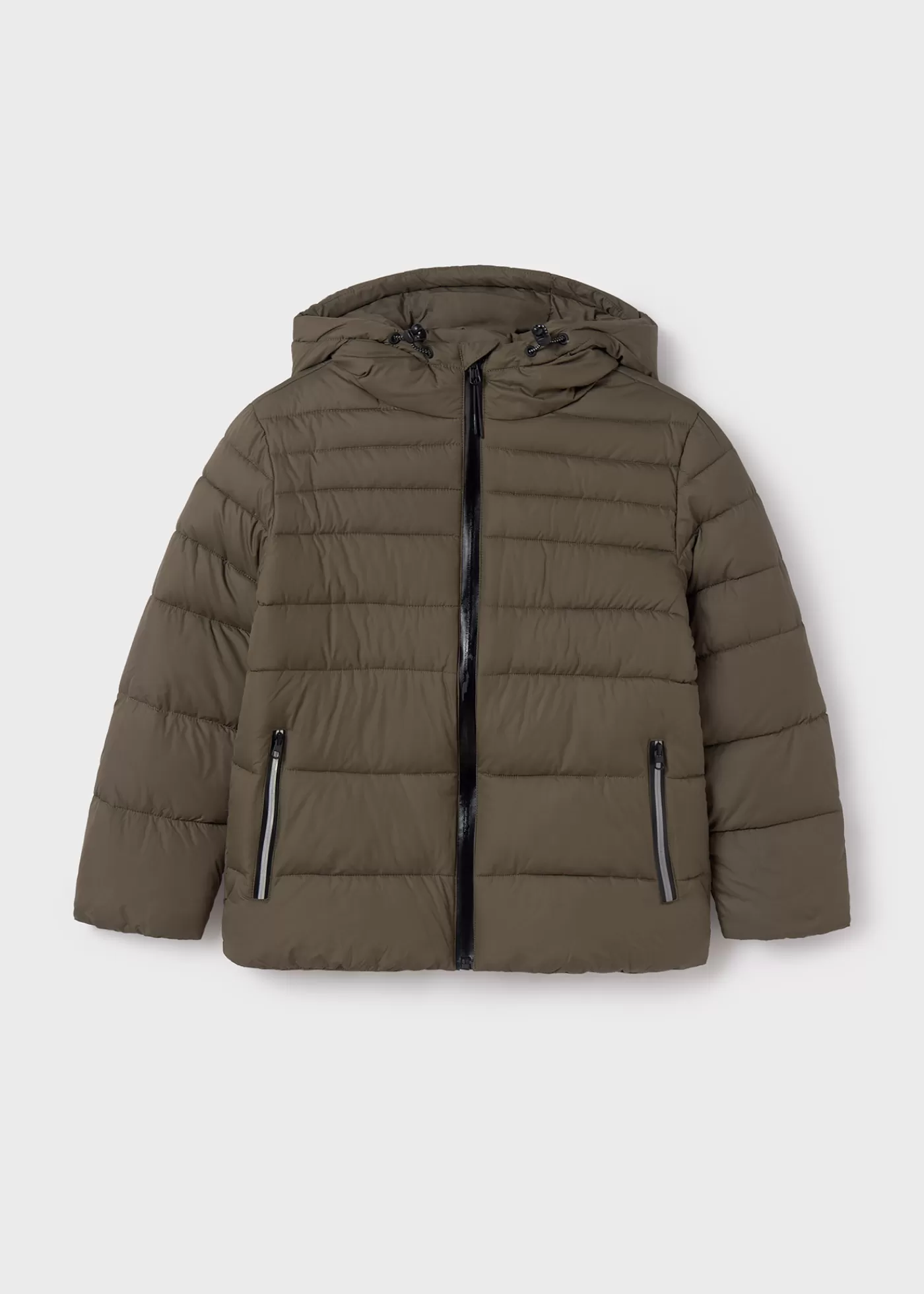 Mayoral Boy Puffer Jacket with Reflective Details Bark Discount