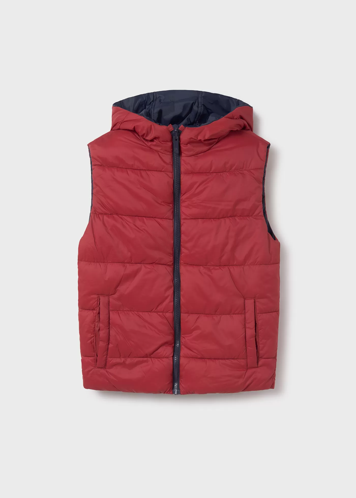 Mayoral Boy Reversible Padded Vest Navy-Wine Best Sale