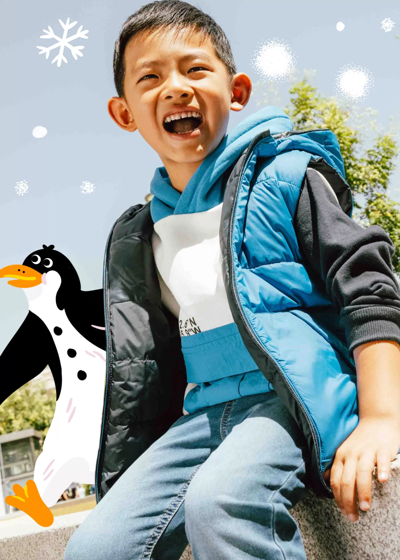 Mayoral Boy Reversible Padded Vest DarkCerulean Best