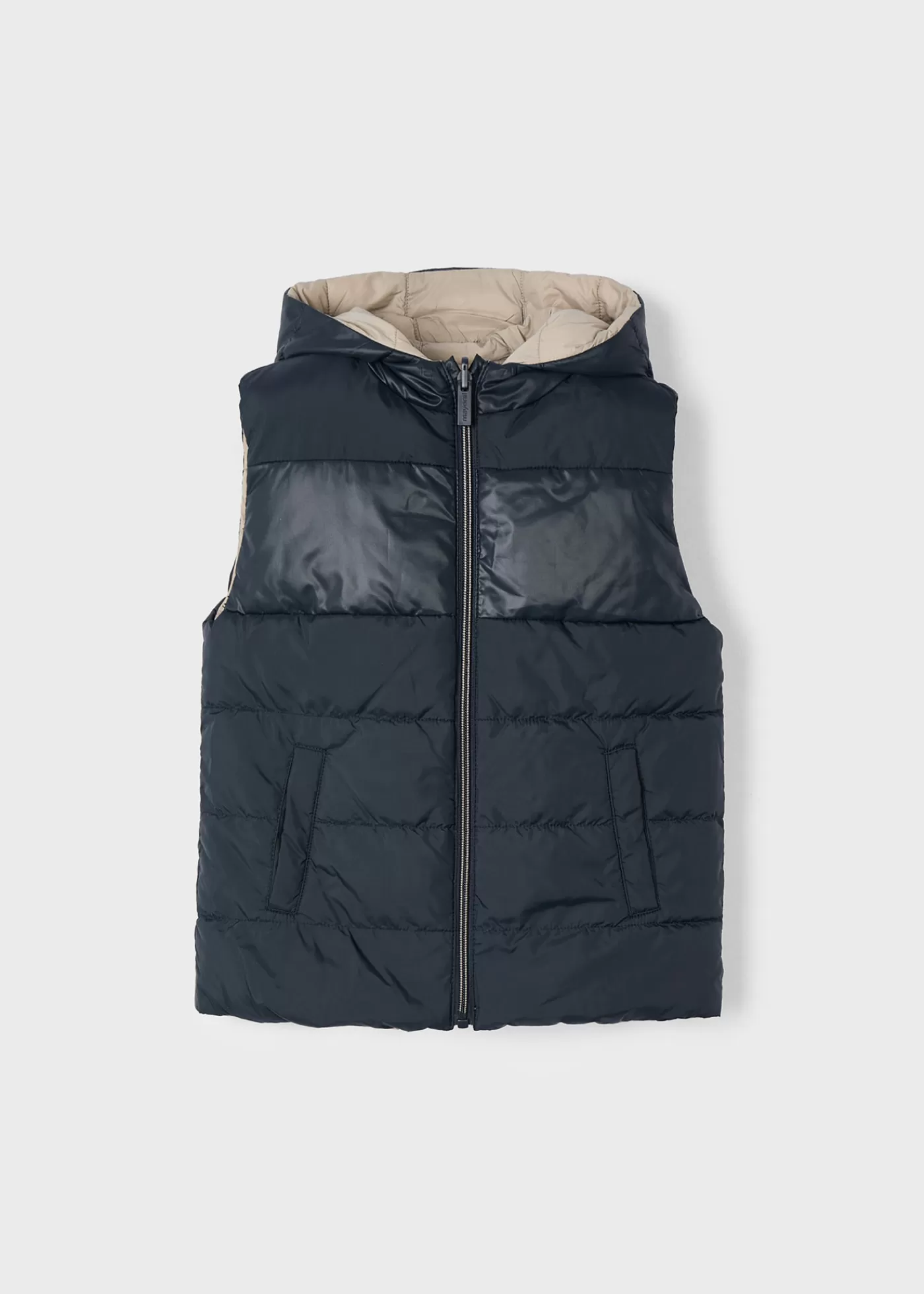 Mayoral Boy Reversible Padded Vest Nut Discount