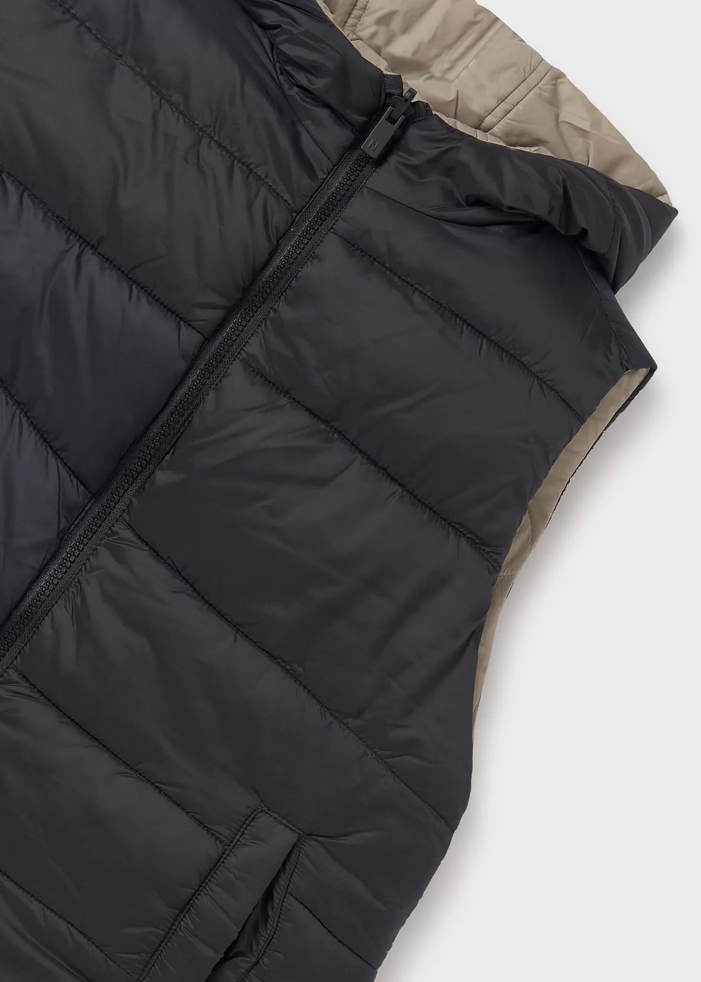 Mayoral Boy Reversible Padded Vest Walnut-Black Fashion