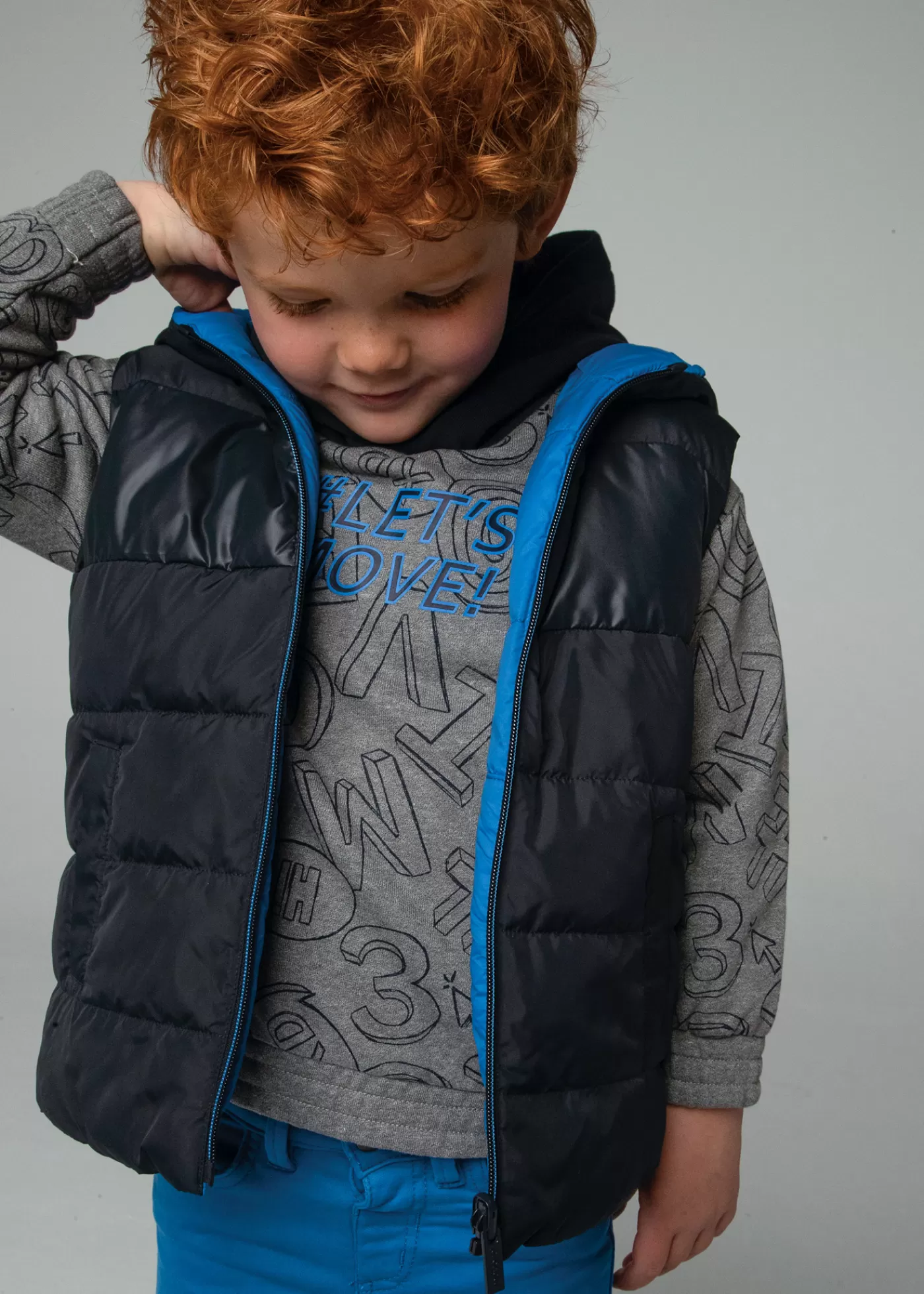 Mayoral Boy Reversible Padded Vest DarkCerulean Best