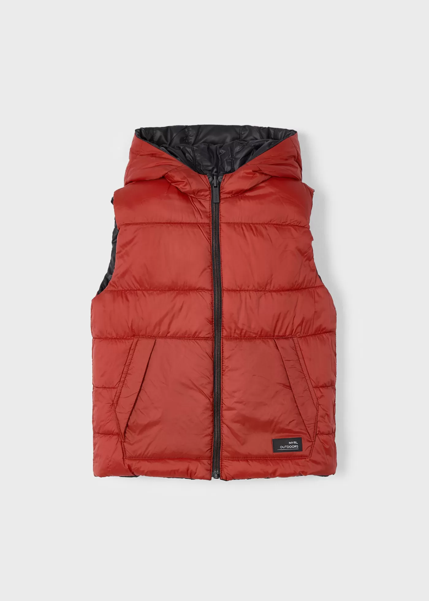 Mayoral Boy Reversible Padded Vest Wine Outlet