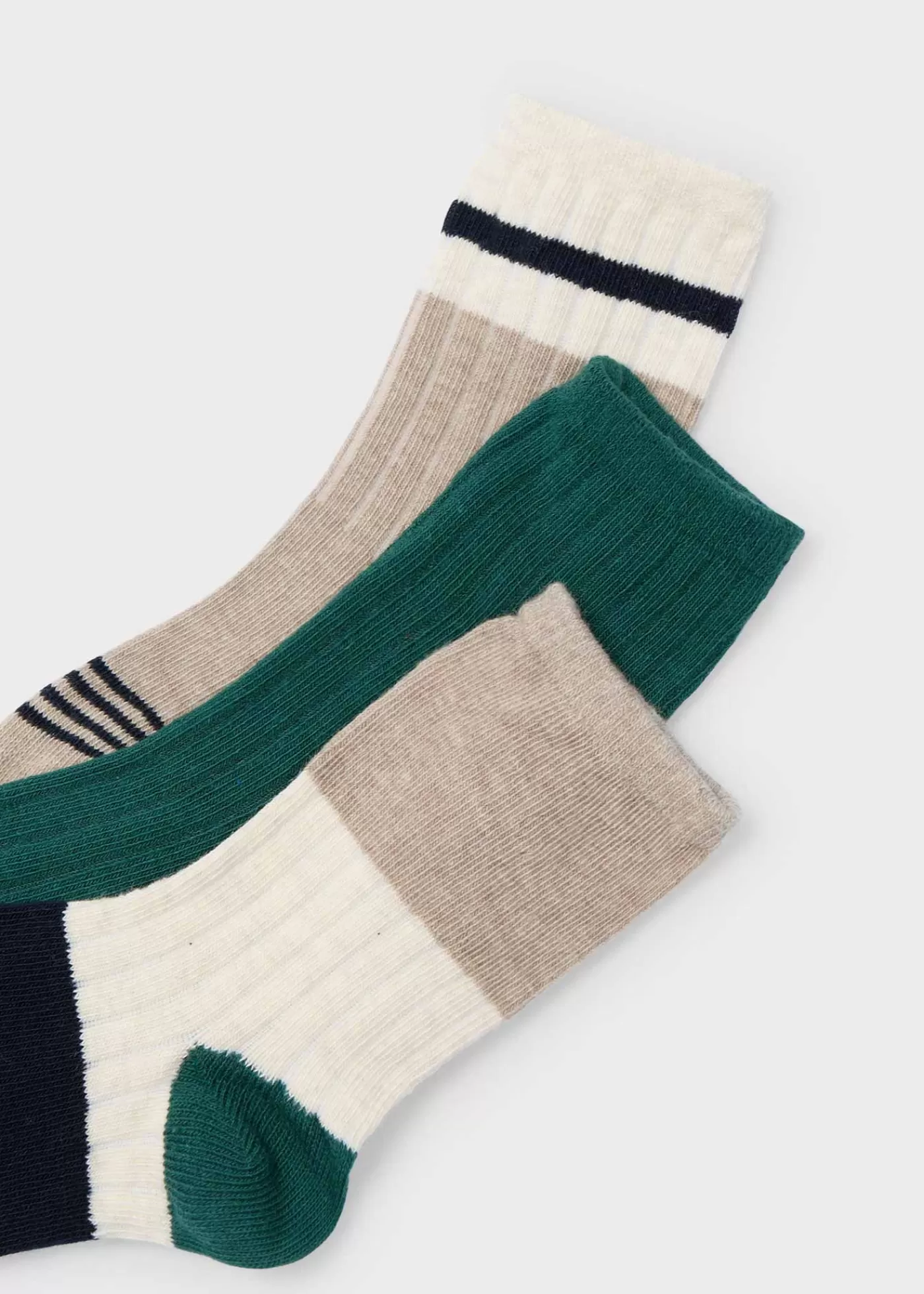 Mayoral Boy Set of 3 Color Block Socks Alpine Cheap