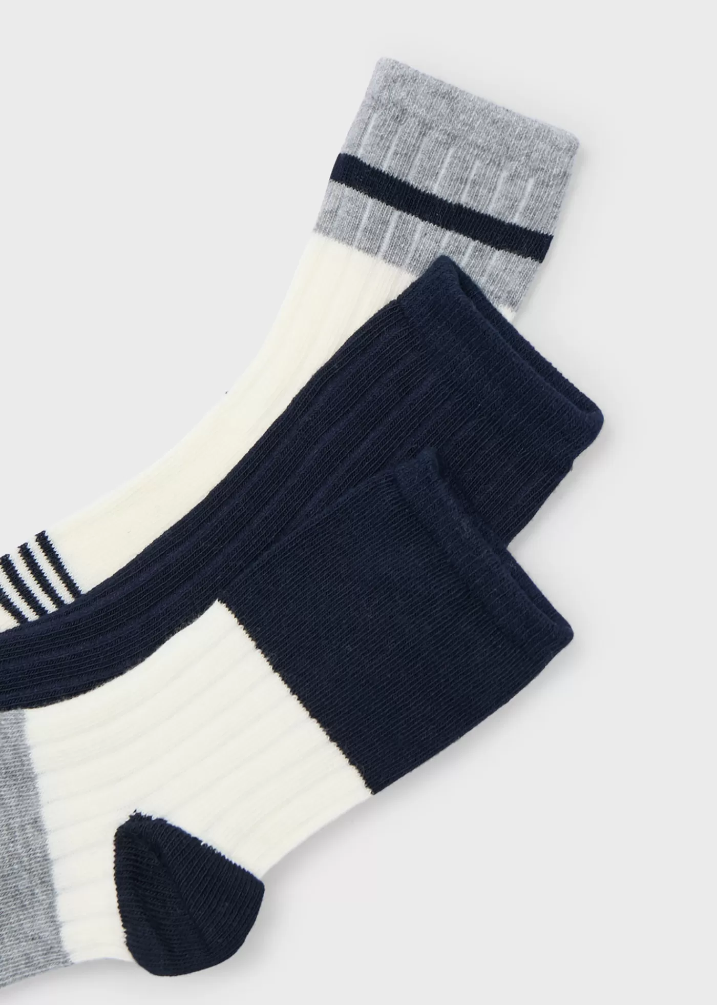 Mayoral Boy Set of 3 Color Block Socks Navyblue Store