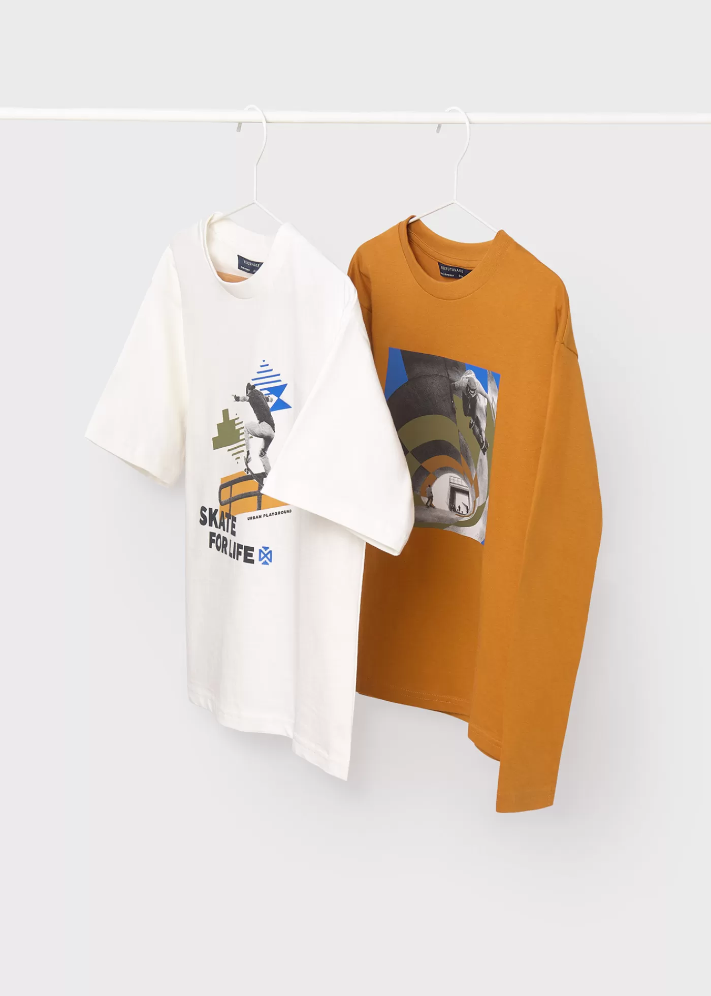 Mayoral Boy Set of 2 Contrasting T-Shirts Amber Sale