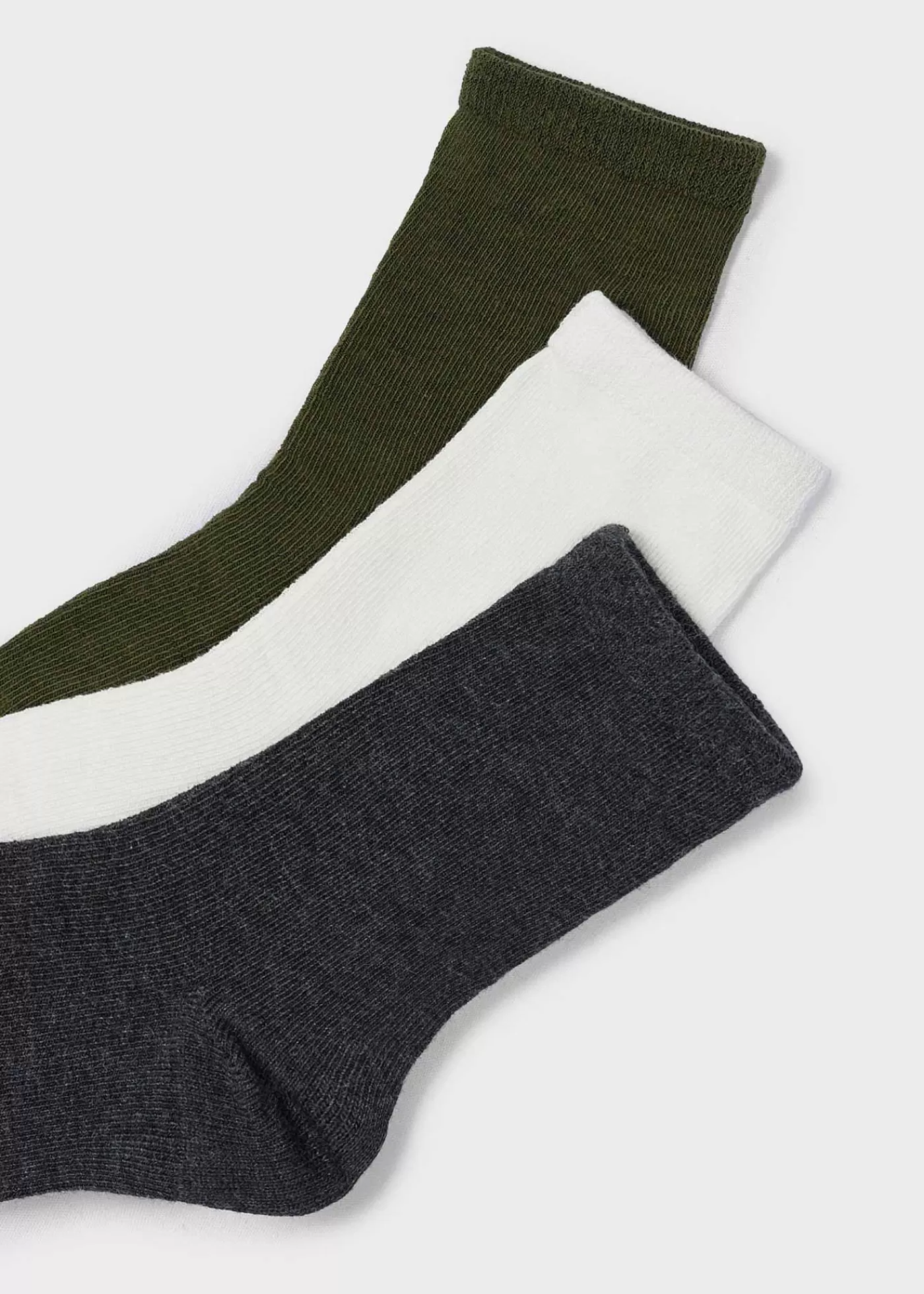 Mayoral Boy Set of 3 Socks Moss Fashion