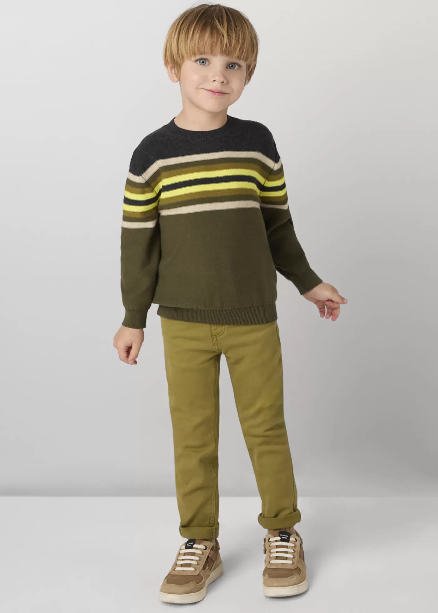 Mayoral Boy Slim Fit Pants Pesto Outlet
