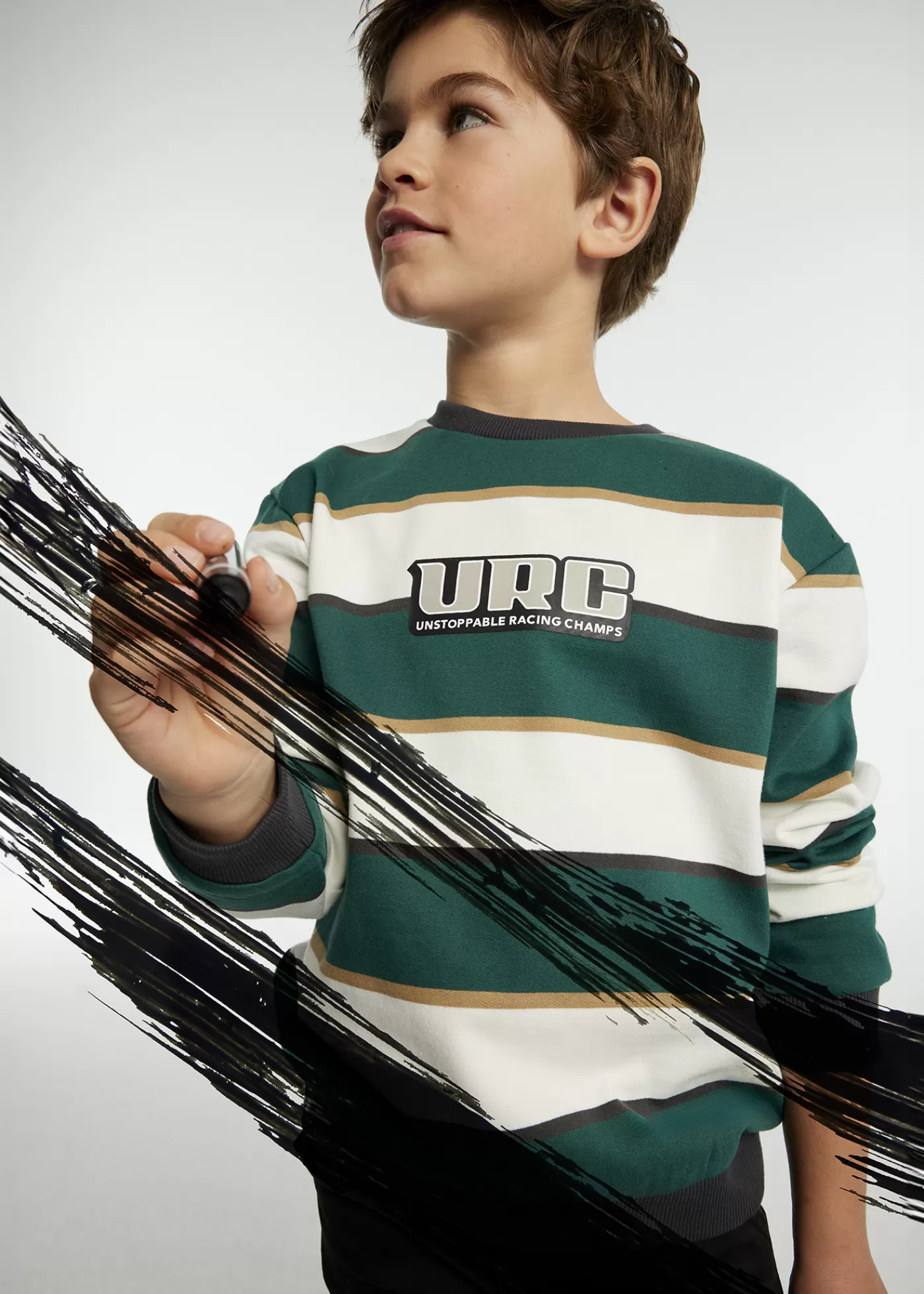 Mayoral Boy Striped Sweater Evergreen Online