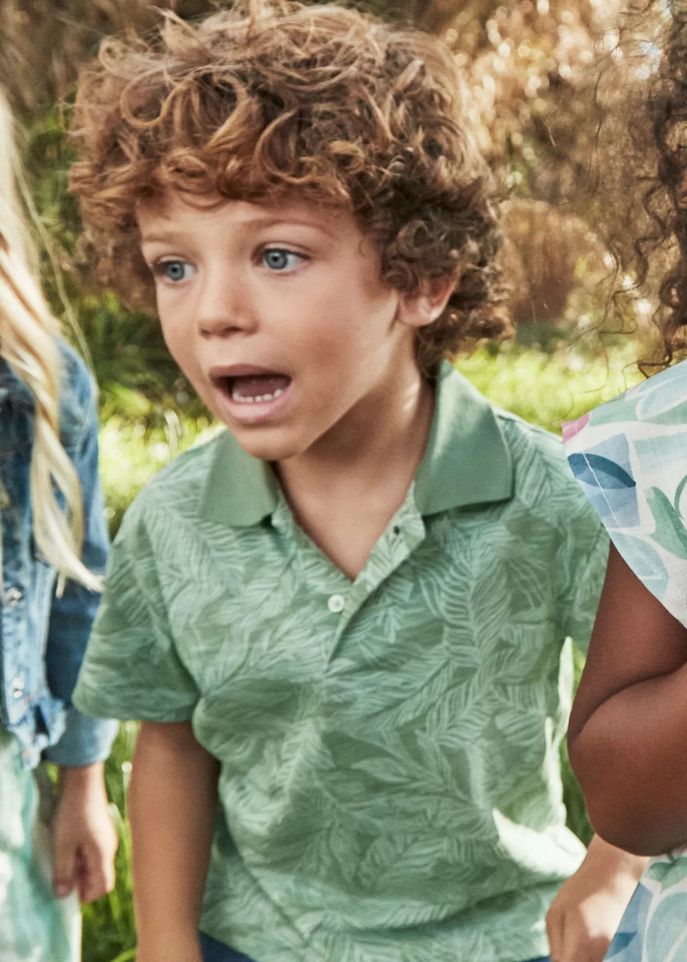 Mayoral Boy Summer Print Polo Shirt Bayleaf Store