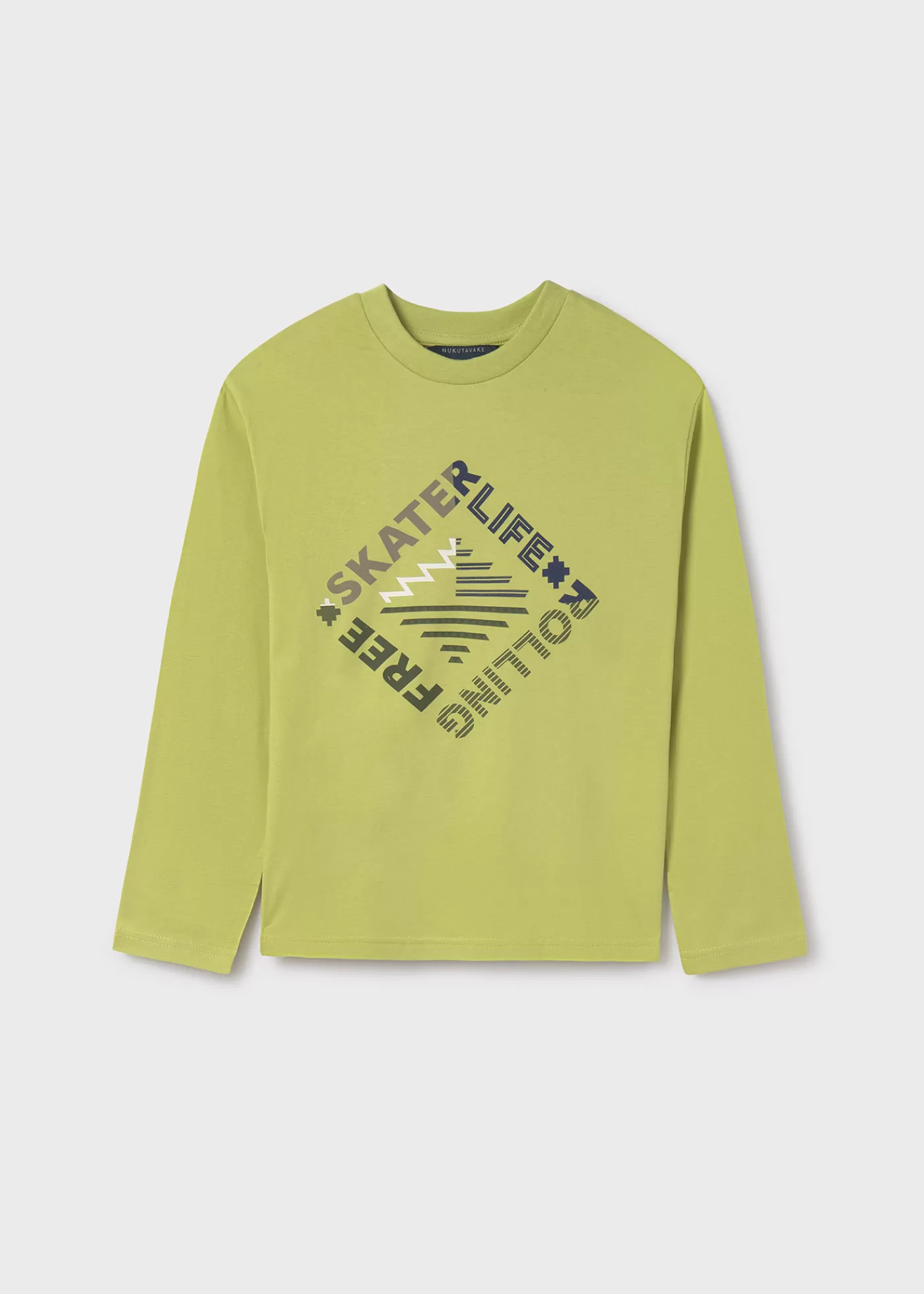 Mayoral Boy Text Print T-Shirt Lime Hot