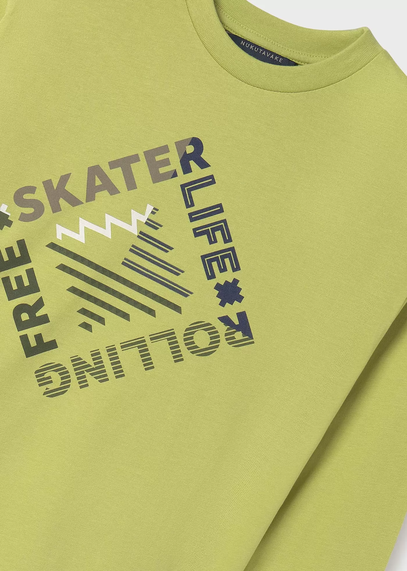 Mayoral Boy Text Print T-Shirt Lime Hot
