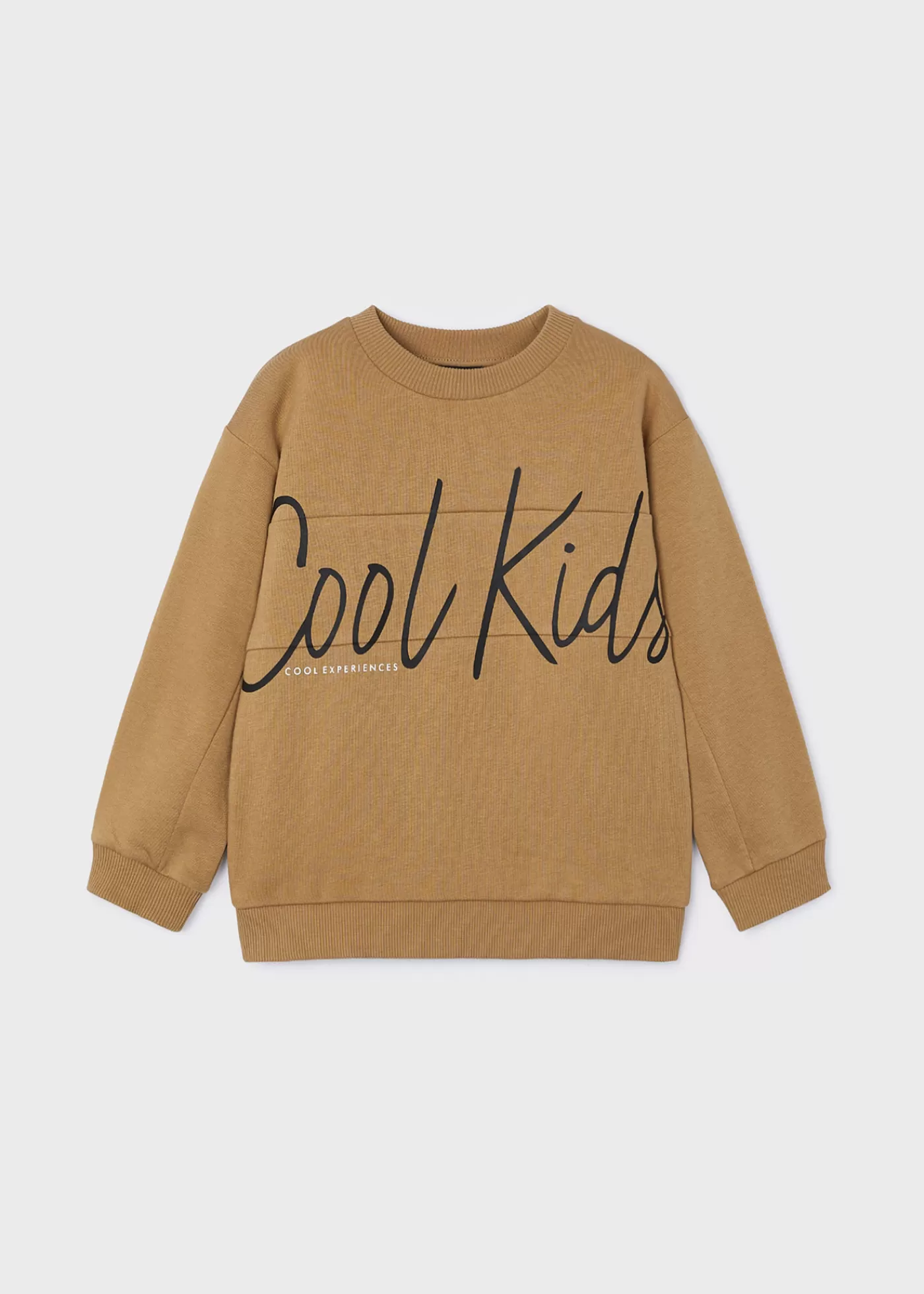 Mayoral Boys Text Sweatshirt Toffee Online