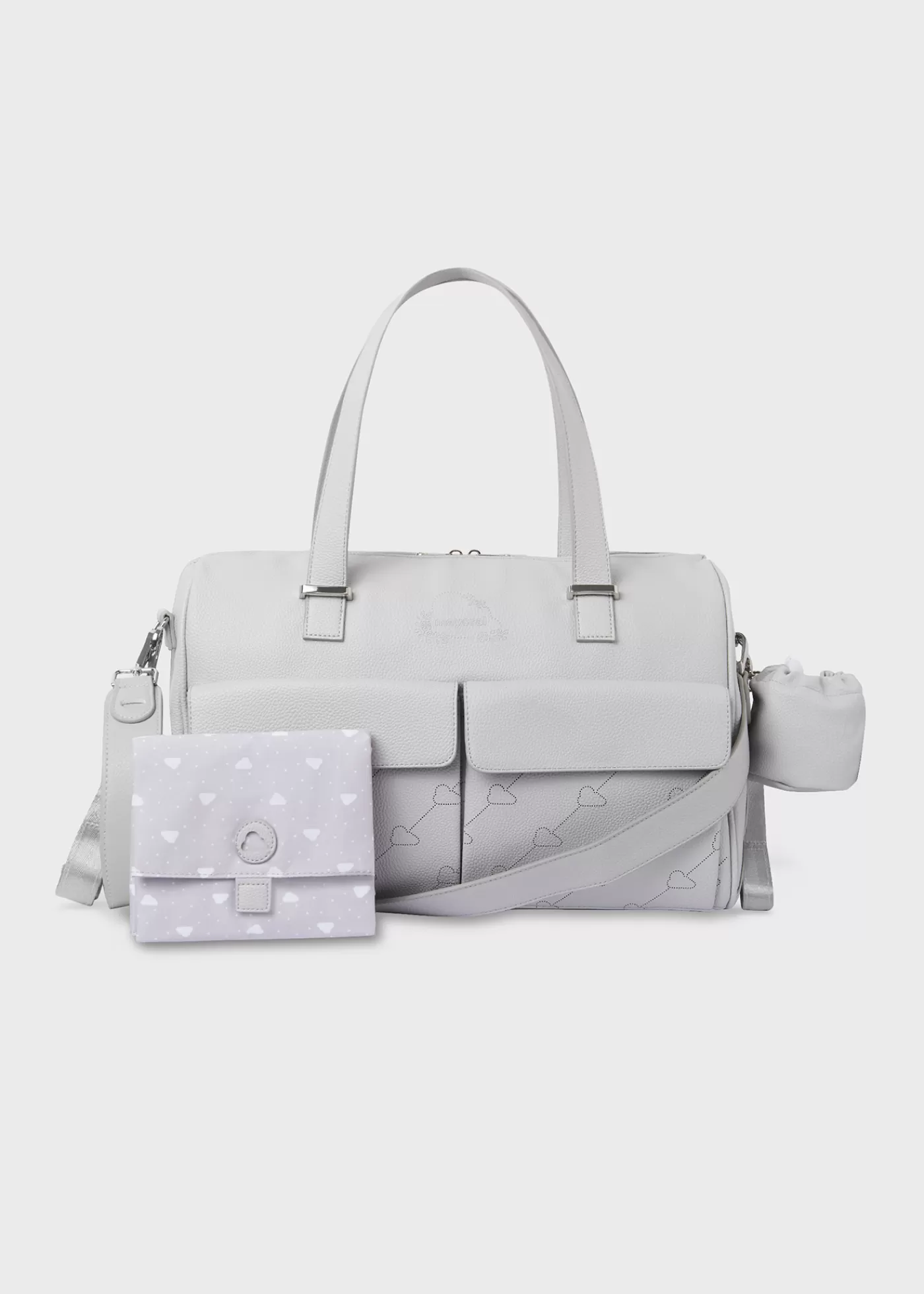 Mayoral Diaper Bag with Double Pocket and Accessories Gris Online