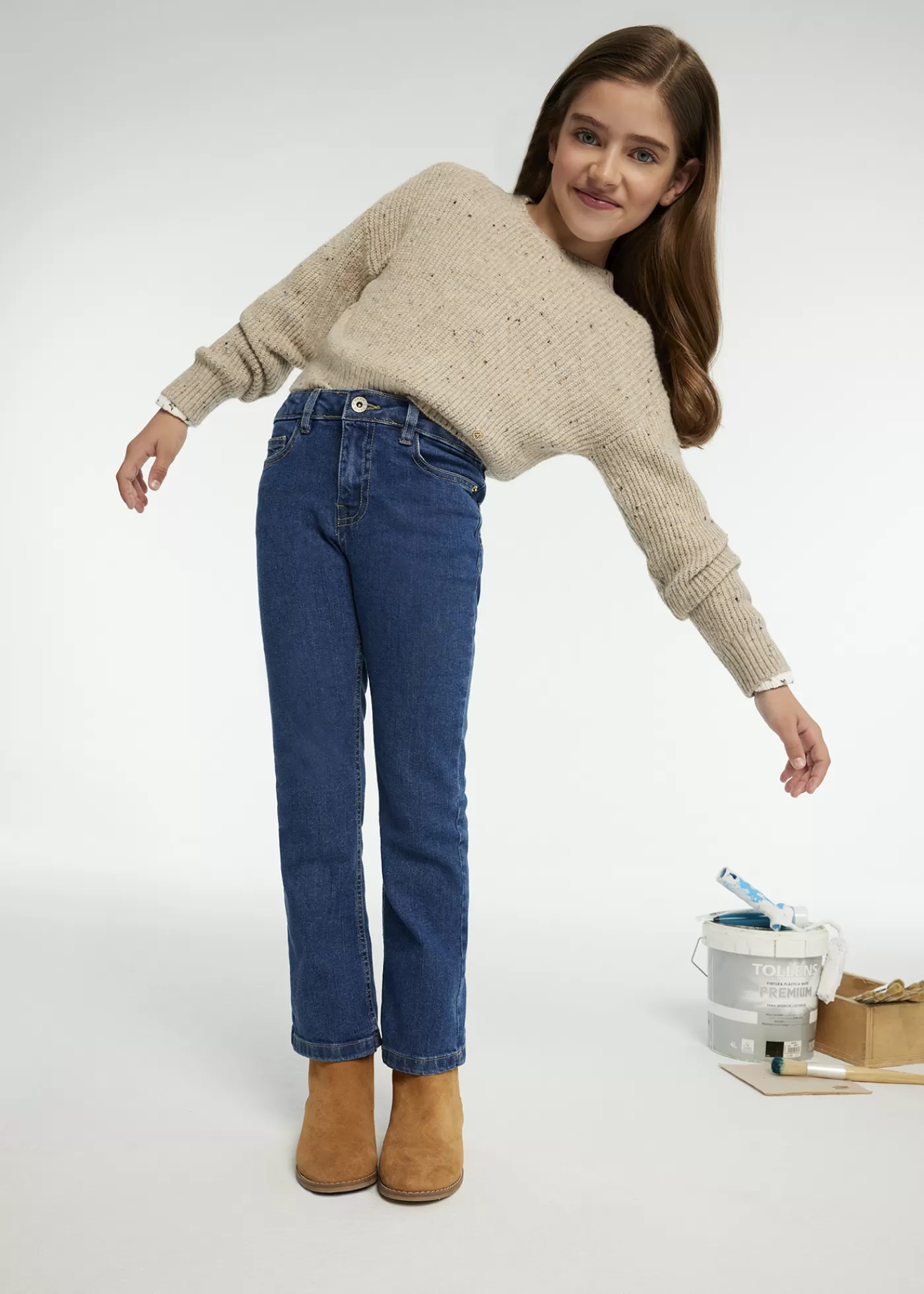 Mayoral Girl Basic Flared Jeans MediumJeans Cheap