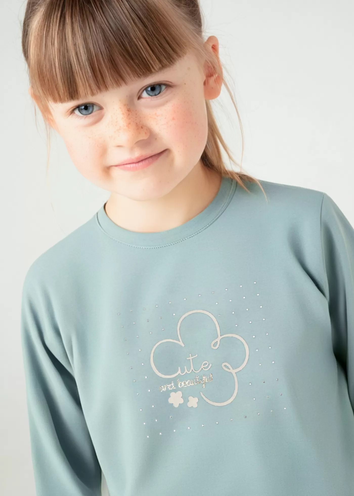 Mayoral Girl Basic Flower T-Shirt Jade New